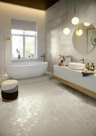 Łazienka z efektem metalu &ndash; płytki Serenissima
