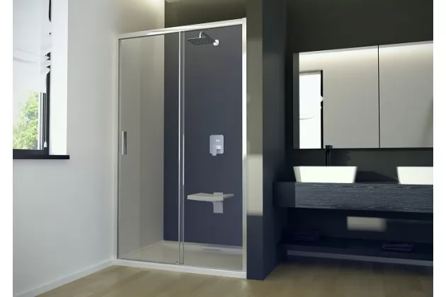 Drzwi prysznicowe Actis 120x 195 - szkło przejrzyste