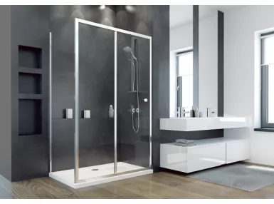 Panel boczny prysznicowy Duo Slide 90x 195 - szkło przejrzyste
