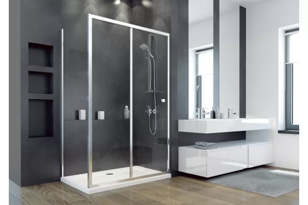 Panel boczny prysznicowy Duo Slide 90x 195 - szkło przejrzyste
