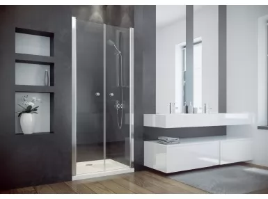 Drzwi prysznicowe podwójne Sinco Due 90x195 - szkło przejrzyste