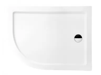 Brodzik asymetryczny Saturn 100 prawy 100x80x4 - akryl sanitarny