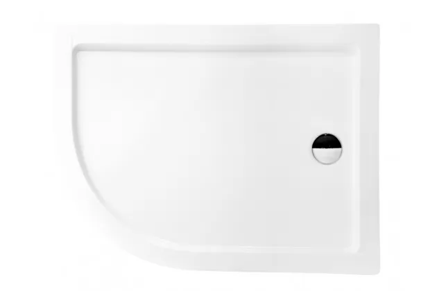 Brodzik asymetryczny Saturn 100 lewy 100x80x4 - akryl sanitarny