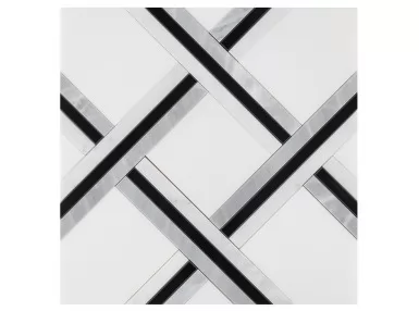 Pure White Quadron 30x30 - mozaika kamienna