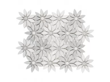 Carrara White Bloom 31,5x28,5 Mozaika kamienna