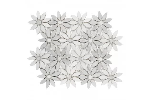 Carrara White Bloom 31,5x28,5 Mozaika kamienna