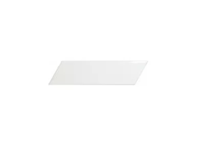Chevron Wall White Left 18,6x5,2 - biały płytka ścienna typu szewron