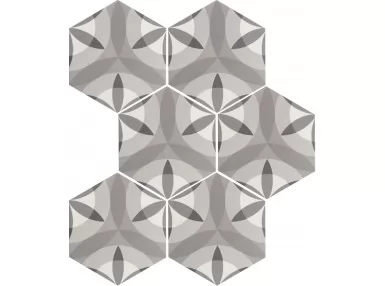Hexatile Mate Nature B&W 17,5x20 - Płytka gresowa wzorzysta