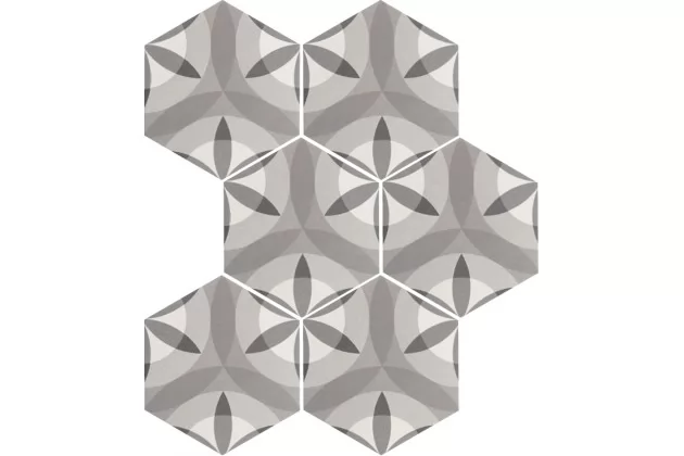 Hexatile Mate Nature B&W 17,5x20 - Płytka gresowa wzorzysta