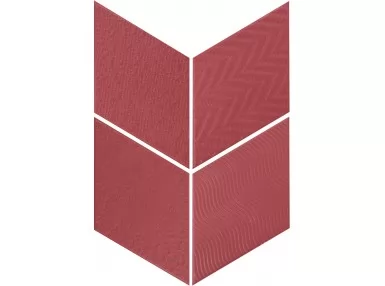 Rhombus Red 14x24 - Płytka gresowa czerwona