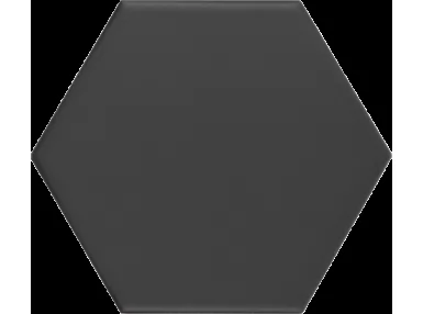 Kromatika Black 11,6x10,1 - Czarna płytka gresowa heksagonalna