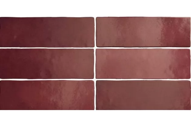 Magma Burgundy 6,5x20 - Bordowy płytka ścienna