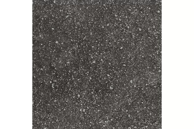 Micro Black 20x20 - Czarna płytka gresowa lastryko