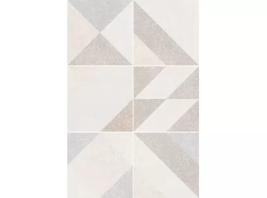 Micro Elements Taupe 20x20 - Wzorzysta płytka gresowa lastryko