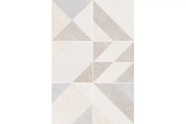 Micro Elements Taupe 20x20 - Wzorzysta płytka gresowa lastryko