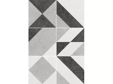 Micro Elements Grey 20x20 - Wzorzysta płytka gresowa lastryko