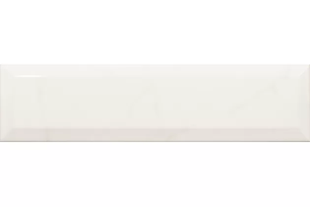 Carrara Metro Gloss 7,5x30 - Biała płytka ścienna fazowana