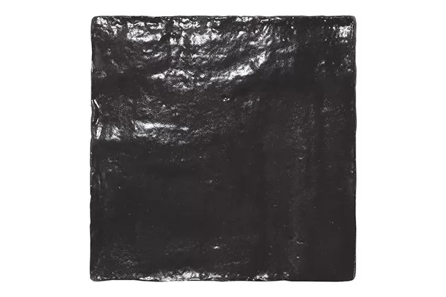 Mallorca Black 10x10 - Czarna płytka ścienna półmat