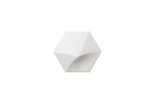 Magical 3 Oberland White 12,4x10,7 - Płytka ścienna heksagonalna 3D