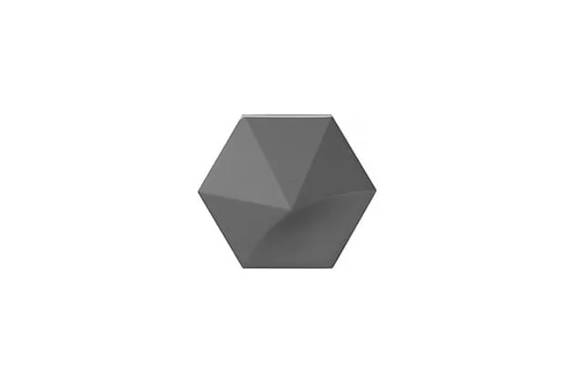 Magical 3 Oberland Dark Grey 12,4x10,7 - Szary płytka ścienna heksagonalna 3D