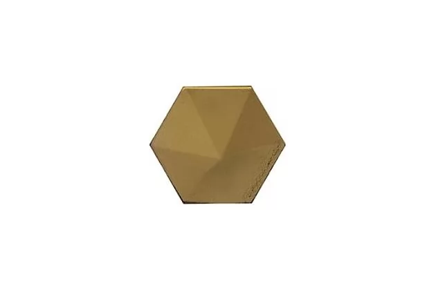 Magical 3 Oberland Metallic 12,4x10,7 - Złota płytka ścienna heksagonalna 3D