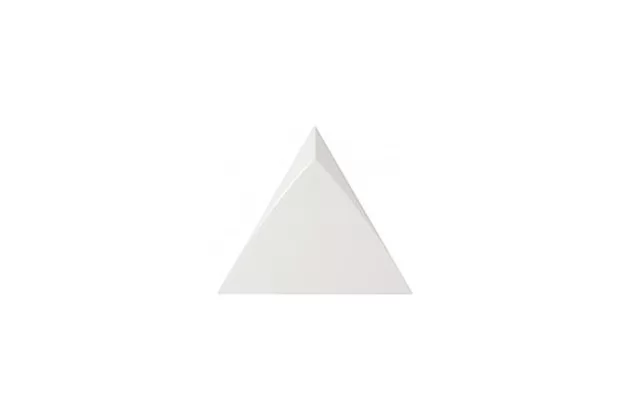 Magical 3 Tirol White Matt 10,8x12,4 - Biała trójkątna matowa płytka ścienna 3D