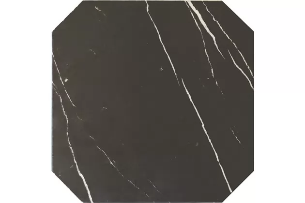 Octagon Marmol Negro 20x20 - Czarna marmuropodobna płytka gresowa