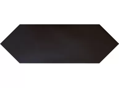 Kite Black 10x30 - Czarna płytka gresowa
