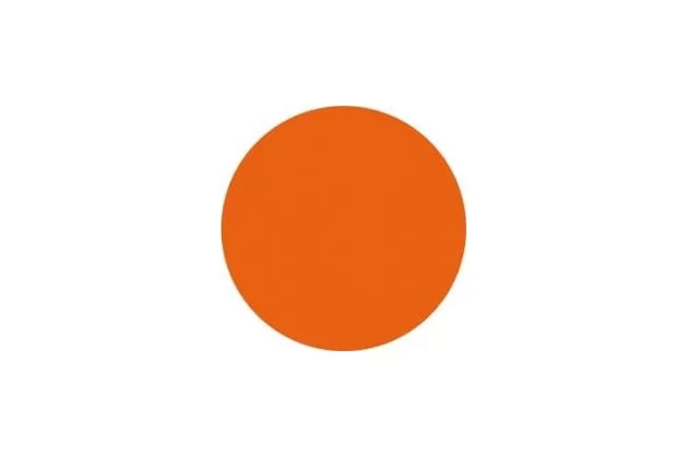 Sfera Naranja-3 śr. 43 cm. Pomarańczowa okrągła płytka gresowa.