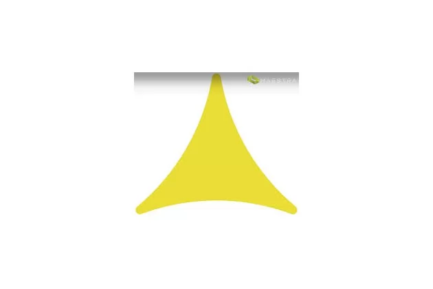 Sfera TEE Amarillo-1 14,3x12,5 cm. Żółta trójkątna płytka tarasowa.