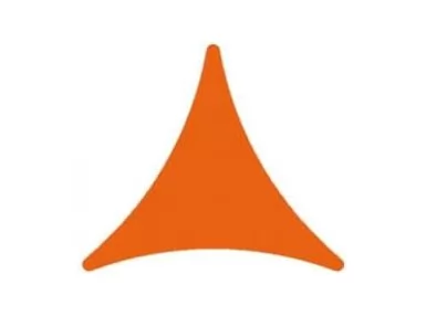Sfera TEE Naranja-3 14,3x12,5 cm. Pomarańczowa trójkątna płytka tarasowa.