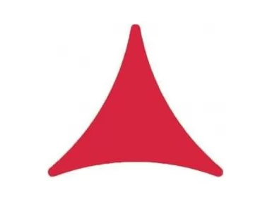 Sfera TEE Rojo-7 14,3x12,5 cm. Czerwona trójkątna płytka tarasowa.