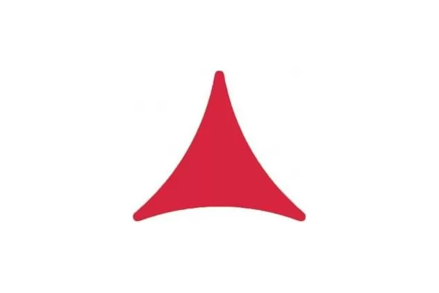 Sfera TEE Rojo-7 14,3x12,5 cm. Czerwona trójkątna płytka tarasowa.
