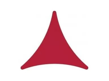 Sfera TEE Rojo-18 14,3x12,5 cm. Czerwona trójkątna płytka tarasowa.