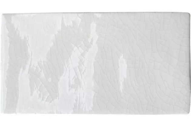 Masia Blanco Crackle 7.5x15 - Biała płytka ścienna