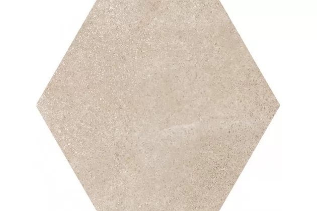 Hexatile Cement Mink 17,5x20 - Beżowa płytka heksagonalna
