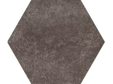 Hexatile Cement Mud 17,5x20 - Antracytowa płytka heksagonalna