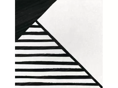 Caprice Origami B&W 20x20 - Wzorzysta płytka gresowa