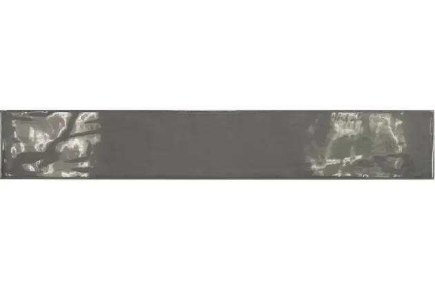 Country Graphite 6,5x40 - Grafitowa prostokątna płytka ścienna