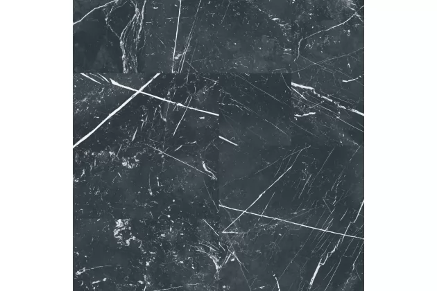 Marquina Modular 50 50x50. Czarna płytka imitująca marmur