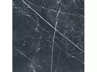 Marquina Classic 50x50. Czarna płytka imitująca marmur