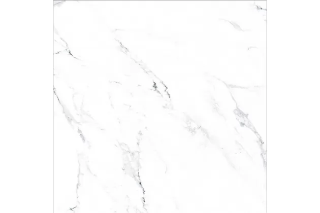 Calacatta Classic 50x50. Biała płytka imitująca marmur