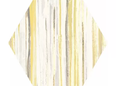 Flow Hex 25 Yellow 22x25. Żółta płytka gresowa heksagonalna