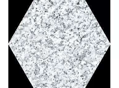 Granite Hex White 22x25. Biała płytka heksagonalna imitująca kamień