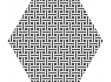 Moma Mix Hex25 White 22x25. Wzorzystka płytka heksagonalna