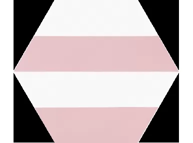 Porto Hex 25 Capri Pink 22x25. Wzorzysta płytka heksagonalna
