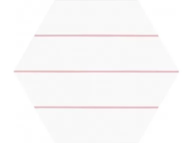 Porto Hex 25 Savona Pink 22x25. Wzorzysta płytka heksagonalna