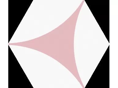 Porto Hex 25 Venere Pink 22x25. Wzorzysta płytka heksagonalna