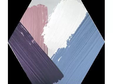 Rothko Mix Hex 25 Colors 22x25. Wzorzysta płytka heksagonalna