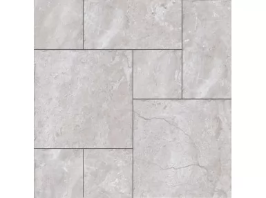 Chester Silver Modular 50x50. Szara płytka gresowa imitująca kamień